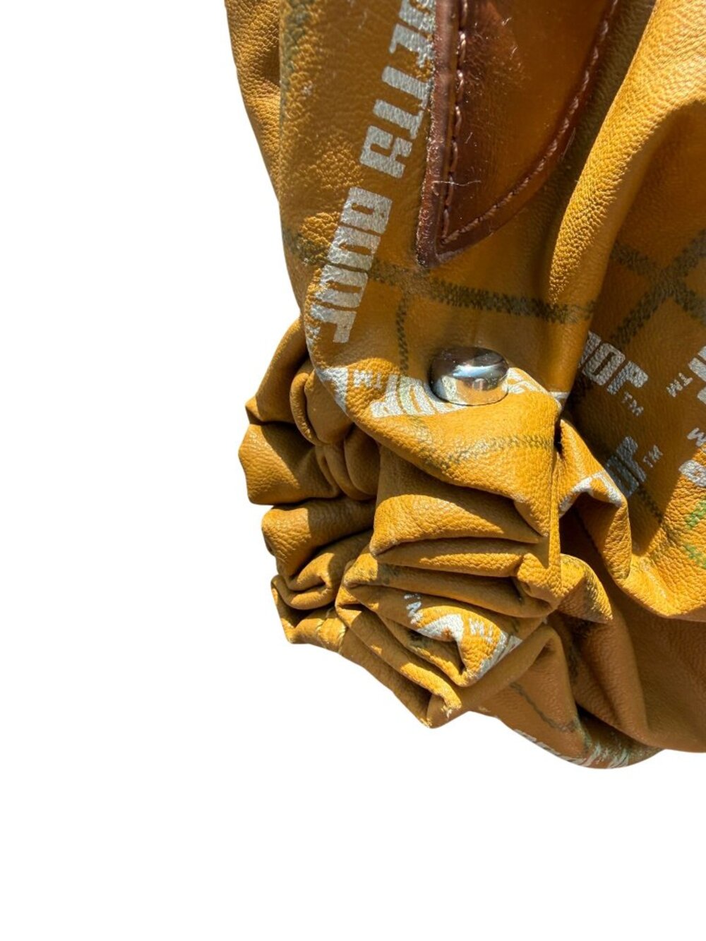 Betty Boop Y2K Mustard Brown Logo Hobo Shoulder Bag Purse - Picture 11 of 16